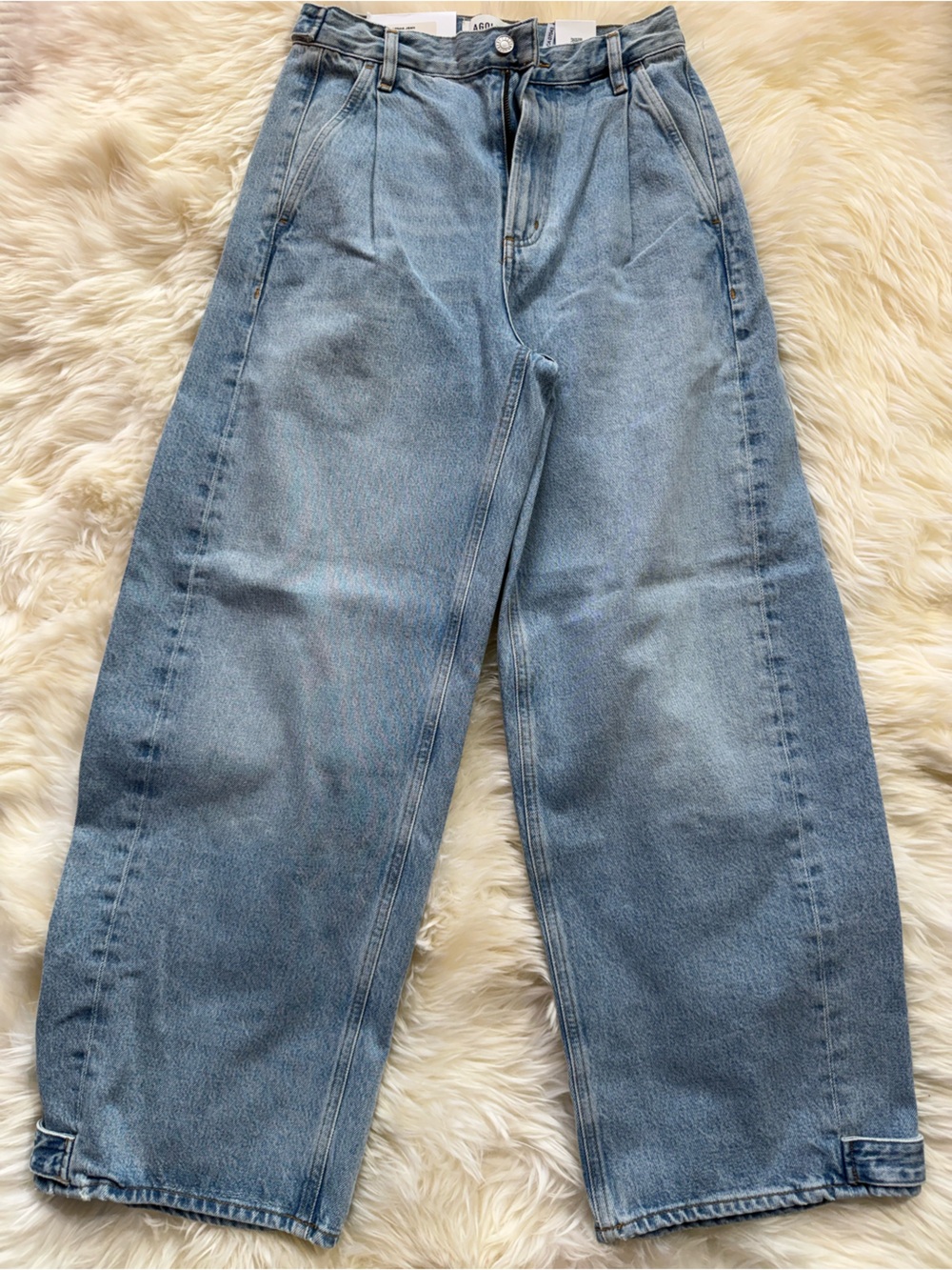 Agolde Light Blue Straight Leg Jeans